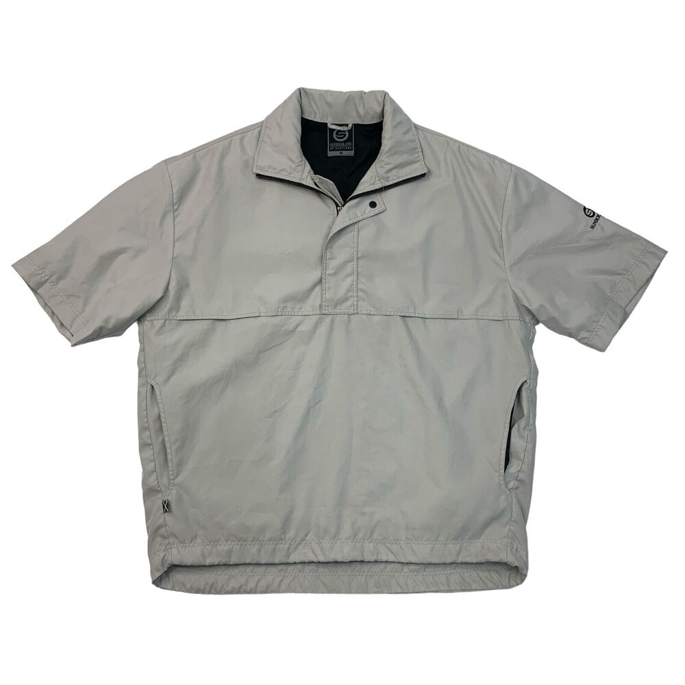 Sunderland Jacket Mens M Medium Grey Dolphin Waterproof Lined Golf Rainwear